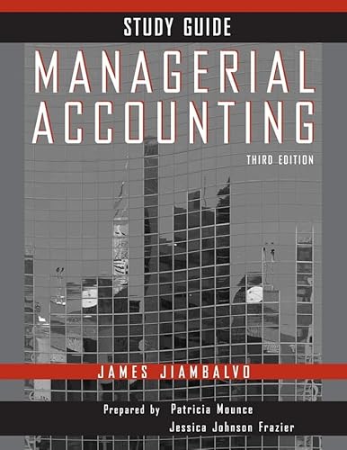 9780470087404: Managerial Accounting