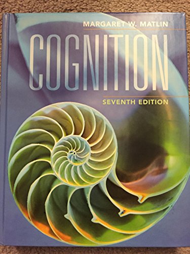 Cognition (9780470087640) by Matlin, Margaret W.