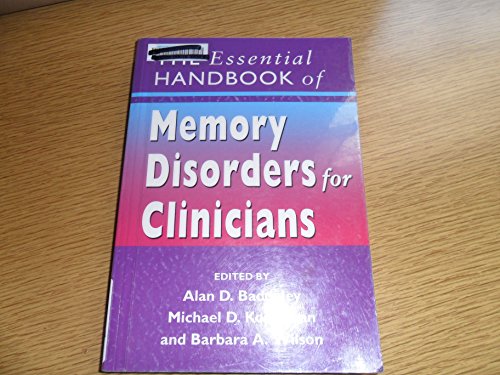 Beispielbild fr The Essential Handbook of Memory Disorders for Clinicians zum Verkauf von HPB-Red