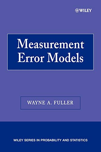 Imagen de archivo de Measurement Error Models a la venta por Blackwell's
