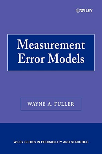 9780470095713: Measurement Error Models