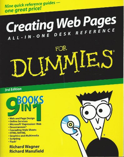Beispielbild fr Creating Web Pages All-in-One Desk Reference For Dummies (For Dummies (Computers)) zum Verkauf von medimops