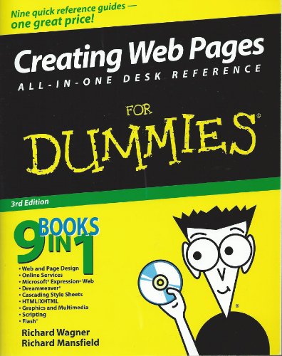 Imagen de archivo de Creating Web Pages All-in-One Desk Reference For Dummies a la venta por More Than Words