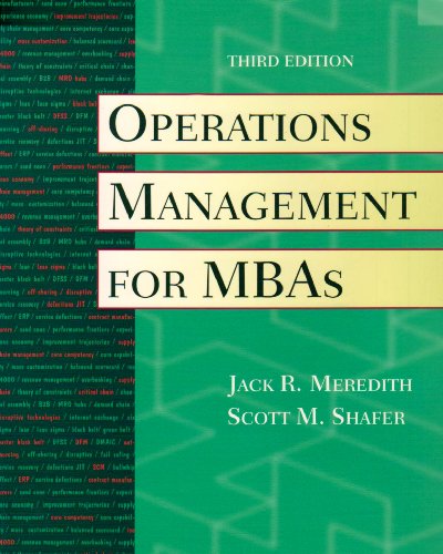 9780470096932: Operations Management for Mbas With Crystal Ball