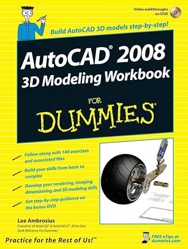 Beispielbild fr AutoCAD 2008 3D Modeling Workbook For Dummies (For Dummies Series) zum Verkauf von WorldofBooks