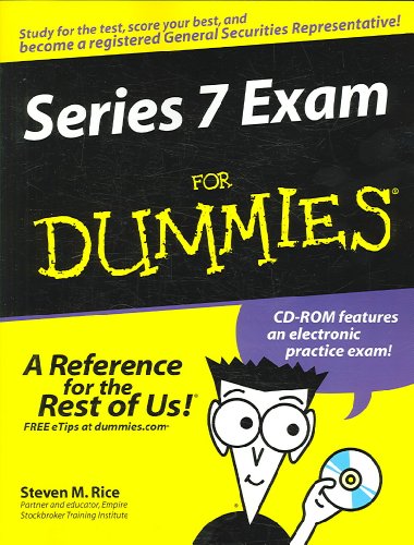 Stock image for Series 7 Exam For Dummies for sale by Wonder Book