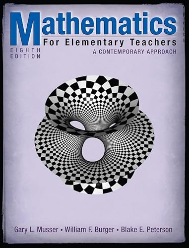 Imagen de archivo de Mathematics for Elementary Teachers : A Contemporary Approach a la venta por Better World Books: West