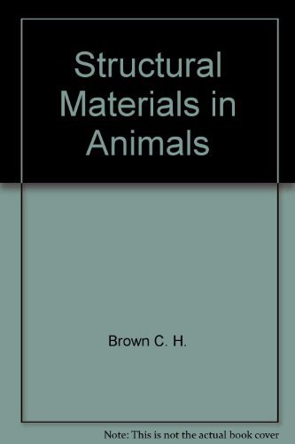 Beispielbild fr Structural Materials in Animals zum Verkauf von Better World Books