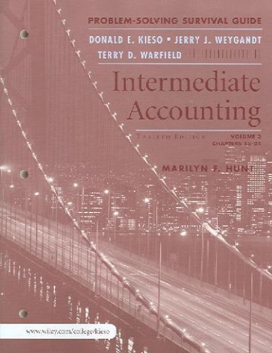 Intermediate Accounting (9780470108710) by Donald E. Kieso; Jerry J. Weygandt; Terry D. Warfield