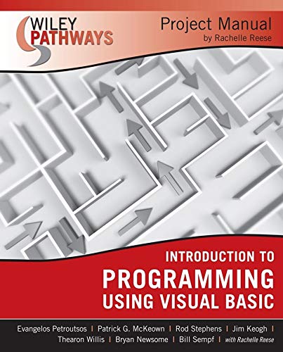 Stock image for Introduction to Programming Using Visual Basic Project Manual for sale by Buchpark