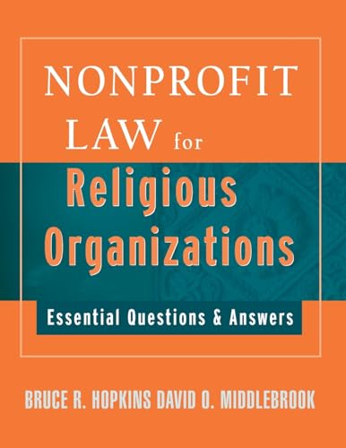 Imagen de archivo de Nonprofit Law for Religious Organizations a la venta por Blackwell's