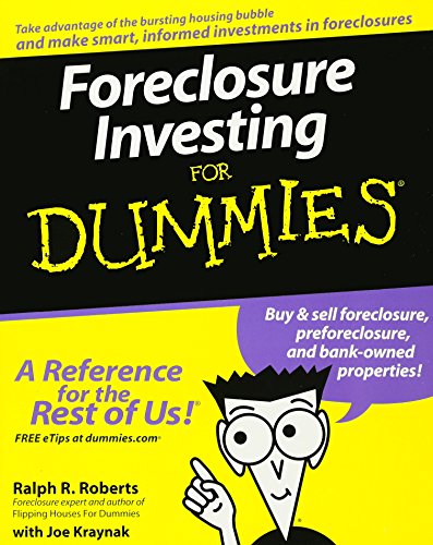 Imagen de archivo de Foreclosure Investing For Dummies a la venta por SecondSale