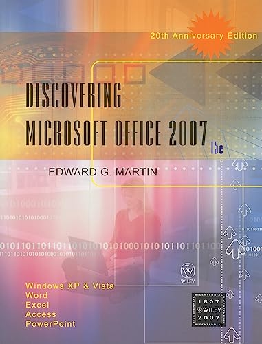 Imagen de archivo de (WCS)Discovering Microsoft Office 2007 a la venta por Better World Books