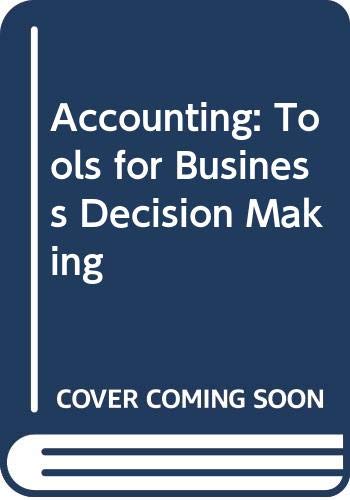 9780470126677: Accounting: Tools for Business Decision Making