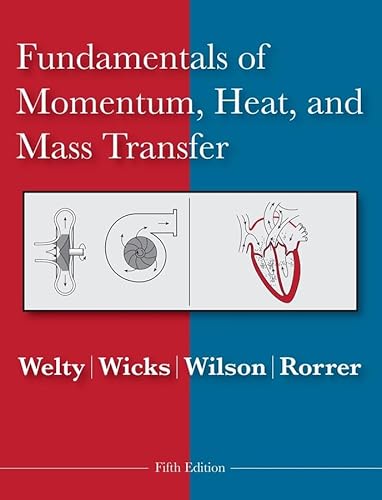 Imagen de archivo de Fundamentals of Momentum, Heat and Mass Transfer a la venta por HPB-Red