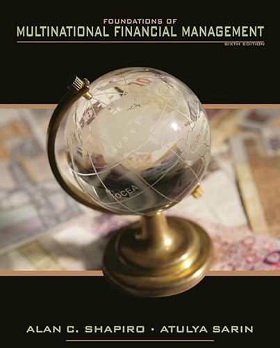 Imagen de archivo de Foundations of Multinational Financial Management a la venta por SecondSale