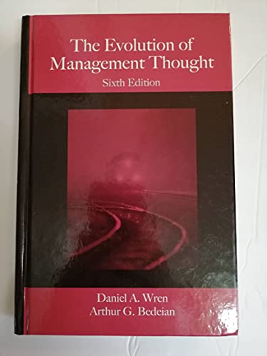 Imagen de archivo de The Evolution of Management Thought a la venta por Ergodebooks