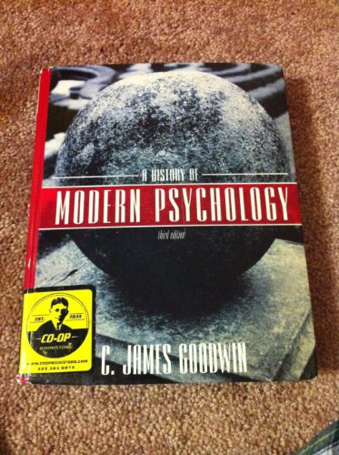 Imagen de archivo de A History of Modern Psychology a la venta por SecondSale