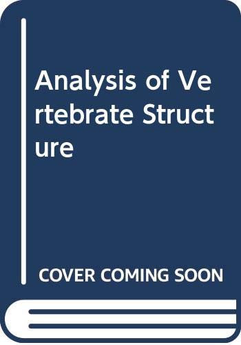 9780470129197: Analysis of Vertebrate Structure