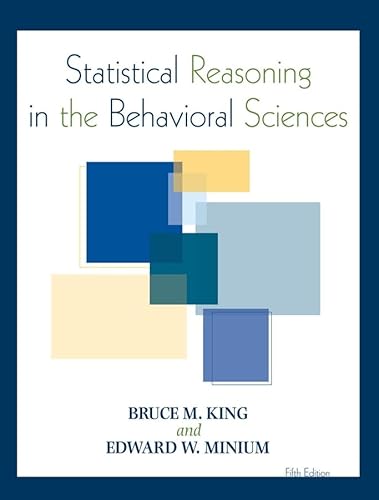 Imagen de archivo de Statistical Reasoning in the Behavioral Sciences a la venta por Better World Books