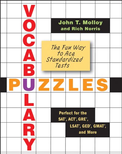 Vocabulary Puzzles: The Fun Way to Ace Standardized Tests (9780470135105) by Molloy, John T.; Norris, Rich