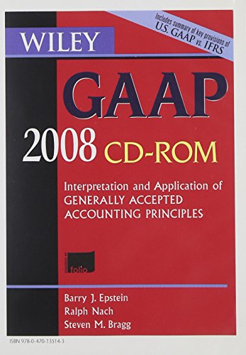 Beispielbild fr Wiley GAAP 2008: Interpretation and Application of Generally Accepted Accounting Principles zum Verkauf von Green Street Books