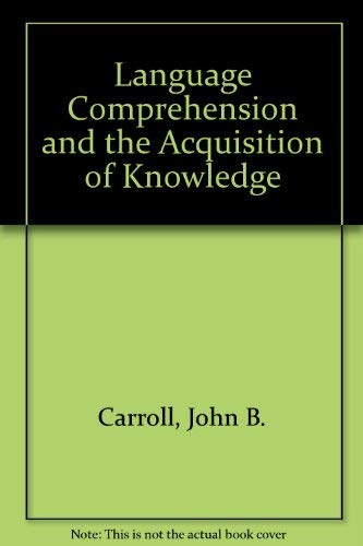 Stock image for Language comprehension and the acquisition of knowledge for sale by Book Deals