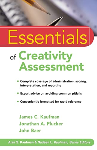 Imagen de archivo de Essentials of Creativity Assessment a la venta por HPB-Red