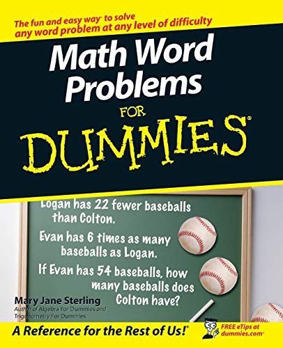 Stock image for Math Word Problems for Dummies for sale by Blackwell's
