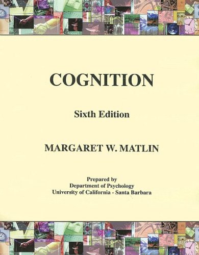 9780470146644: (WCS)Cognition 6th Edition with Inserts for Univeristy of California - Santa Barbara