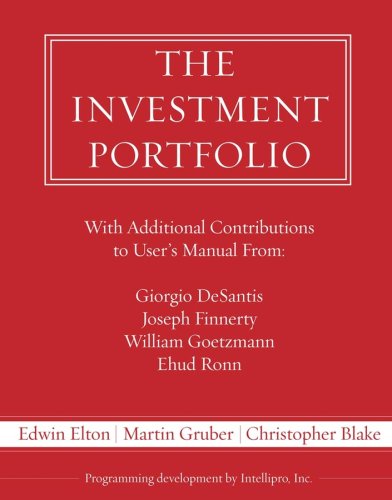 Imagen de archivo de The Investment Portfolio Users Manual and Software a la venta por Mispah books