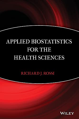 Imagen de archivo de Applied Biostatistics for the Health Sciences a la venta por SecondSale