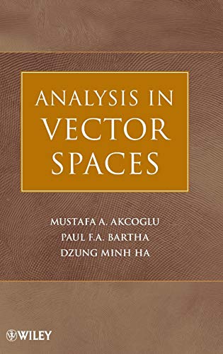 Immagine dell'editore per Analysis in Vector Spaces venduto da Ria Christie Collections