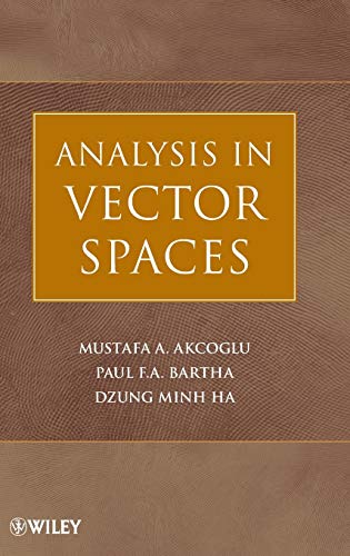 Stock image for Analysis in Vector Spaces for sale by Pulpfiction Books