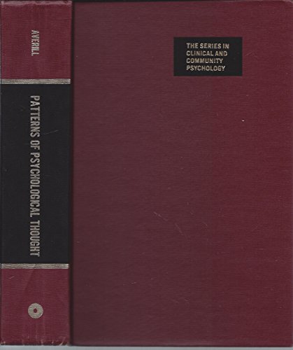 Stock image for Patterns of Psychological Thought: Readings in Historical and Contemporary Texts for sale by Bingo Used Books