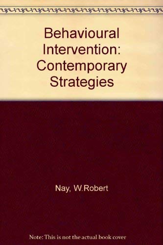 Imagen de archivo de Behavioral Intervention: Contemporary Strategies a la venta por Faith In Print