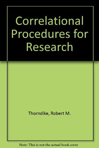 Stock image for Correlational Procedures for Research for sale by ThriftBooks-Dallas