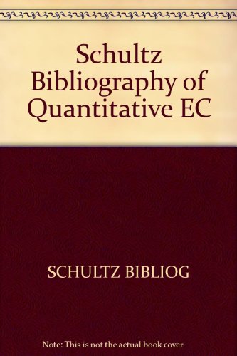 A Bibliography of Quantitative Ecology (9780470151754) by Vincent Schultz; J.M. Thomas; L.L. Eberhardt; M.I. Cochran