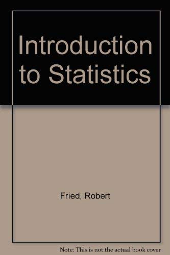 Imagen de archivo de Introduction to statistics a la venta por Hawking Books