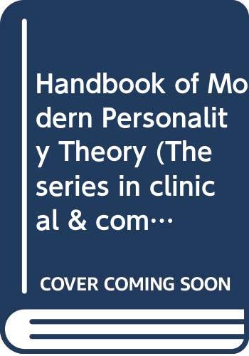 9780470152010: Handbook of Modern Personality Theory
