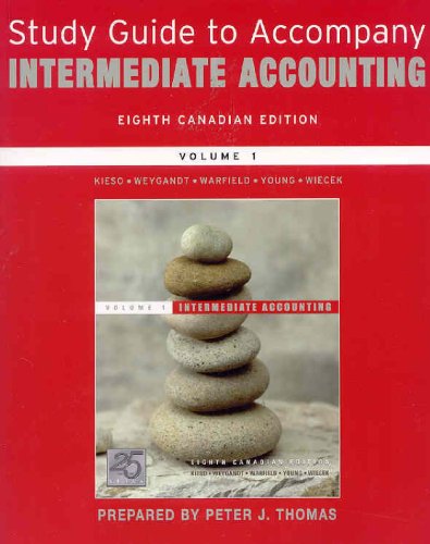 Imagen de archivo de Intermediate Accounting, Study Guide a la venta por Irish Booksellers
