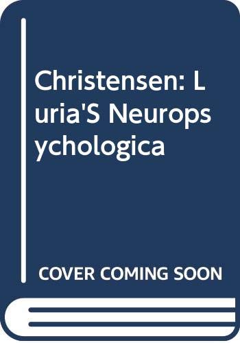 Luria's neuropsychological investigation: Text (9780470156100) by Christensen, Anne-Lise
