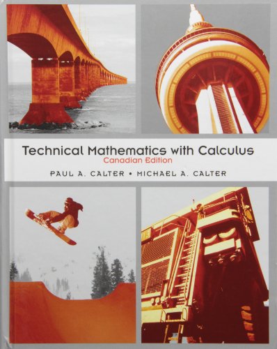 9780470158128: Technical Mathematics with Calculus, Textbook and Student Solutions Manual, Canadian Edition