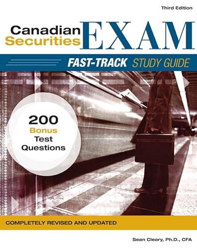 Beispielbild fr Canadian Securities Exam Fast-Track Study Guide zum Verkauf von Better World Books: West