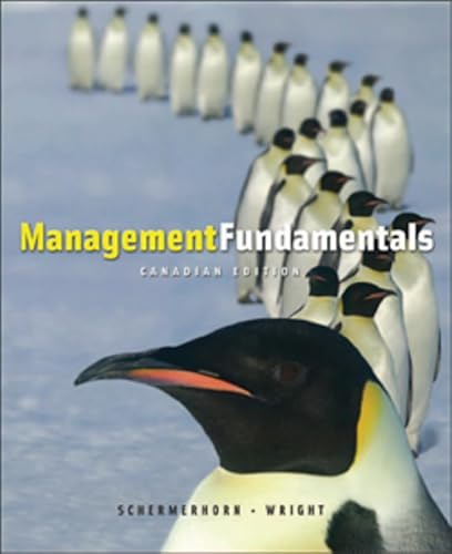 9780470160541: Management Fundamentals Canadian Edition