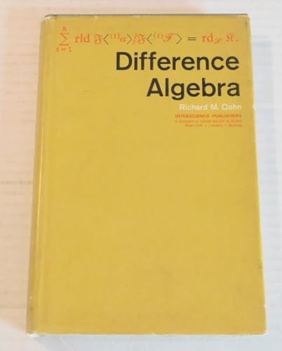 Stock image for Difference Algebra.; (Interscience Tracts in Pure and Applied Mathematics Number 17) for sale by J. HOOD, BOOKSELLERS,    ABAA/ILAB