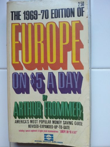 9780470165645: Europe on 5 Dollars a Day (Reproduction of Original Printing)