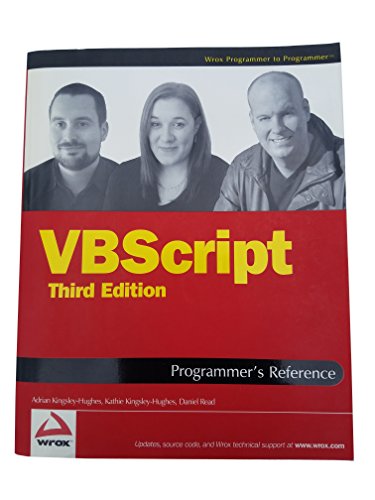 9780470168080: VBScript Programmer's Reference