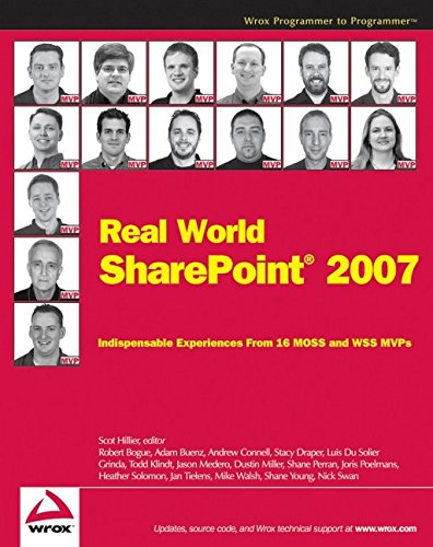 9780470168356: Real World SharePoint 2007: Indispensable Experiences from 16 MOSS and WSS MVPs (Programmer to Programmer)