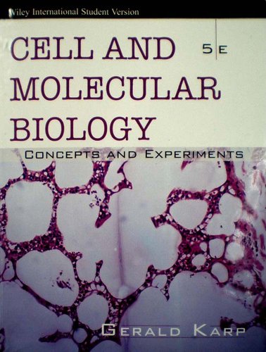 9780470169612: Cell and Molecular Biology: Concepts and Experiments 5International edition by Karp, Gerald (2007) Paperback